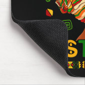 Ich bin Schwarzer Geschichtsmonat Afroamerikanisch Mousepad (Ecke)
