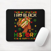 Ich bin Schwarzer Geschichtsmonat Afroamerikanisch Mousepad (Mit Mouse)