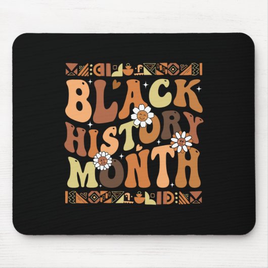 Ich bin Schwarzer Geschichtsmonat Afroamerikanisch Mousepad (Vorne)
