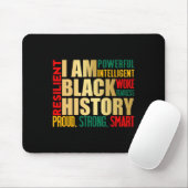 Ich bin schwarzer Geschichtsmonat amerikanischer a Mousepad (Mit Mouse)
