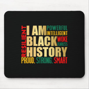 Ich bin schwarzer Geschichtsmonat amerikanischer a Mousepad