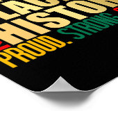 Ich bin schwarzer Geschichtsmonat amerikanischer a Poster (Ecke)