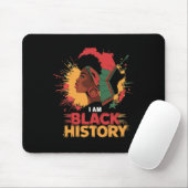 Ich bin Schwarzer Geschichtsmonat Frauen Mädchen A Mousepad (Mit Mouse)