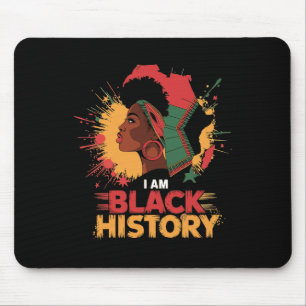 Ich bin Schwarzer Geschichtsmonat Frauen Mädchen A Mousepad