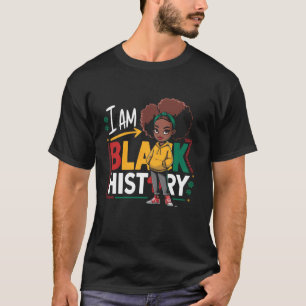 Ich bin Schwarzer Geschichtsmonat Jugendliche Kind T-Shirt