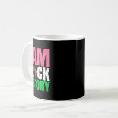 Ich bin Schwarzer Geschichtsmonat Juneteenth Rosa  Kaffeetasse (Vorderseite Links)