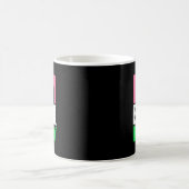 Ich bin Schwarzer Geschichtsmonat Juneteenth Rosa  Kaffeetasse (Mittel)