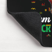 Ich bin Schwarzer Geschichtsmonat Karte Afrika Afr Mousepad (Ecke)