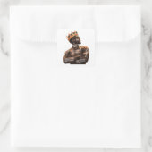 Ich bin schwarzer Mann Quadratischer Aufkleber (Tasche)