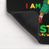 Ich bin Schwarzer Monat der Geschichte Afroamerika Mousepad (Ecke)