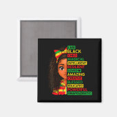 Ich bin schwarzes Kind Geschichtsmonat afrikanisch Magnet (Vorderseite/Rückseite)