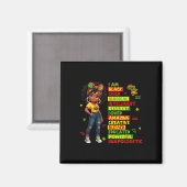 Ich bin Schwarzes Kind Geschichtsmonat Afroamerika Magnet (Vorderseite/Rückseite)