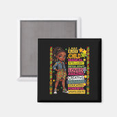 Ich bin Schwarzes Kind Geschichtsmonat Afroamerika Magnet (Vorderseite/Rückseite)