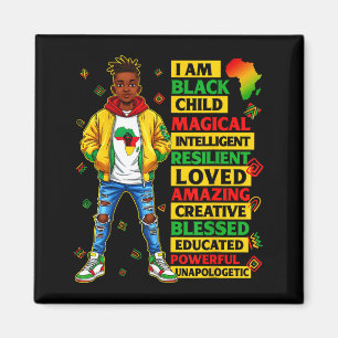 Ich bin schwarzes Kind Geschichtsmonat afroamerika Magnet