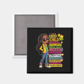 Ich bin schwarzes Kind Geschichtsmonat Afroamerika Magnet (Vorderseite/Rückseite)