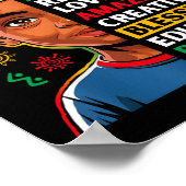 Ich bin Schwarzes Kind Geschichtsmonat Afroamerika Poster (Ecke)