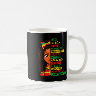 Ich bin Schwarzes Kind Historischer Monat Afrikani Kaffeetasse