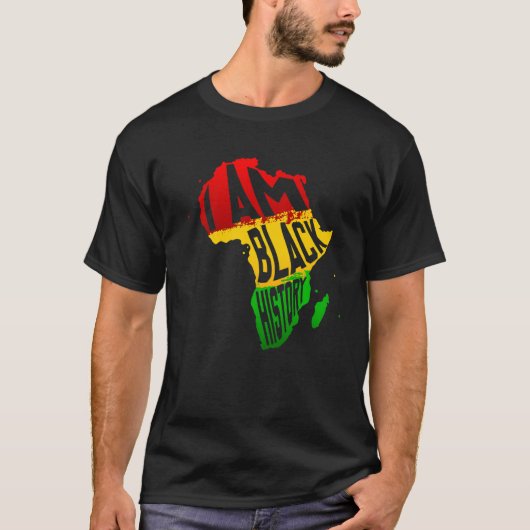 Ich bin Schwarzgeschichte Monat Afrikanische Ameri T-Shirt (Vorderseite)