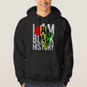 Ich bin Schwarzgeschichte Monat Afrikanischer amer Hoodie (Vorderseite)