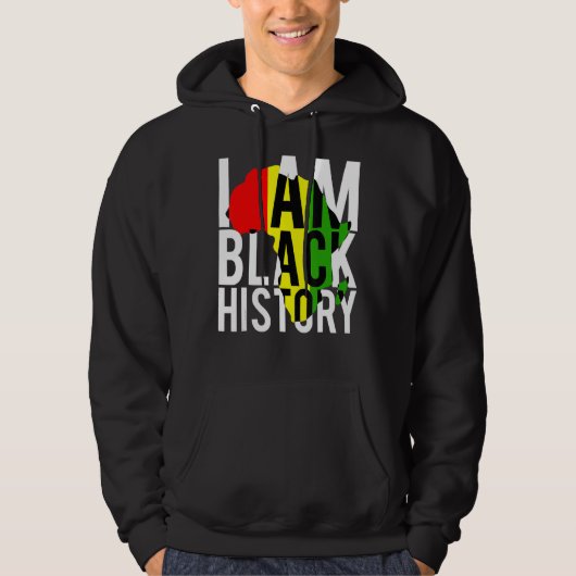 Ich bin Schwarzgeschichte Monat Afrikanischer amer Hoodie (Vorderseite)