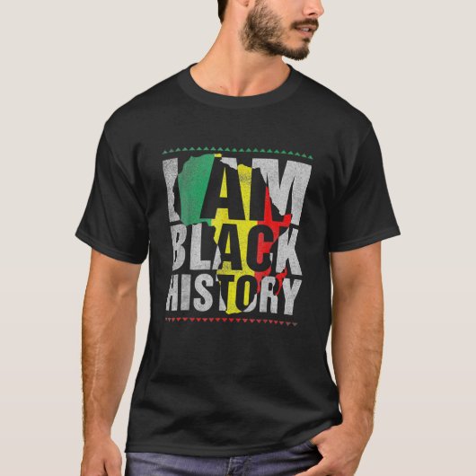 Ich bin Schwarzgeschichte Monat Afrikanischer amer T-Shirt (Vorderseite)