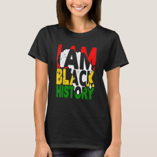 Ich bin Schwarzgeschichte Monat Afrikanischer amer T-Shirt