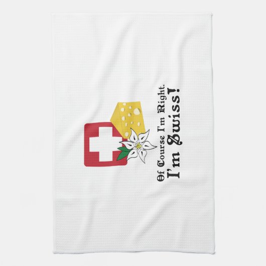 Ich bin Schweizer! Handtuch (Vertikal)