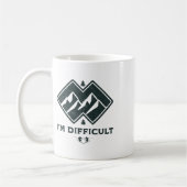 Ich bin schwer doppelt schwarze Diamanten Funny Sk Kaffeetasse (Links)