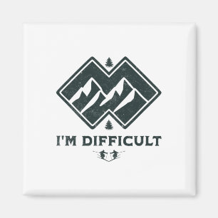 Ich bin schwer doppelt schwarze Diamanten Funny Sk Magnet