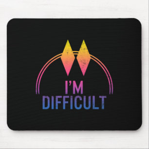 Ich bin schwer doppelt schwarze Diamanten Ski-Trac Mousepad