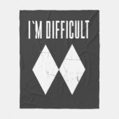 Ich bin schwer Ski Doppel Diamant Wintersport Fleecedecke (Vorderseite)