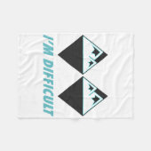 Ich bin schwer Ski Double Black Diamonds Colorado Fleecedecke (Vorderseite (Horizontal))