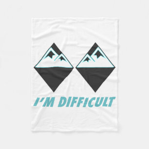 Ich bin schwer Ski Double Black Diamonds Colorado Fleecedecke