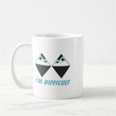 Ich bin schwer Ski Double Black Diamonds Colorado  Kaffeetasse (Links)