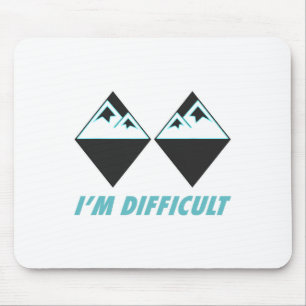 Ich bin schwer Ski Double Black Diamonds Colorado Mousepad
