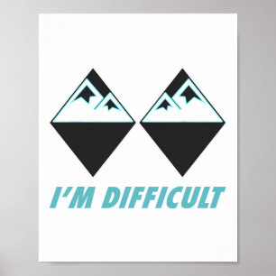 Ich bin schwer Ski Double Black Diamonds Colorado  Poster