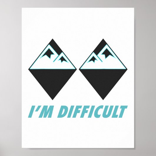 Ich bin schwer Ski Double Black Diamonds Colorado Poster (Vorne)