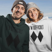 Ich bin schwer Ski Winter Spaß doppelten schwarzen Hoodie