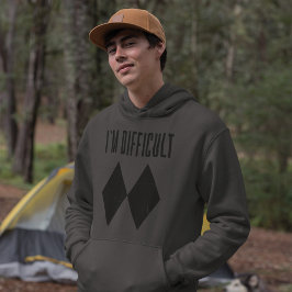 Ich bin schwer Ski Winter Spaß doppelten schwarzen Hoodie