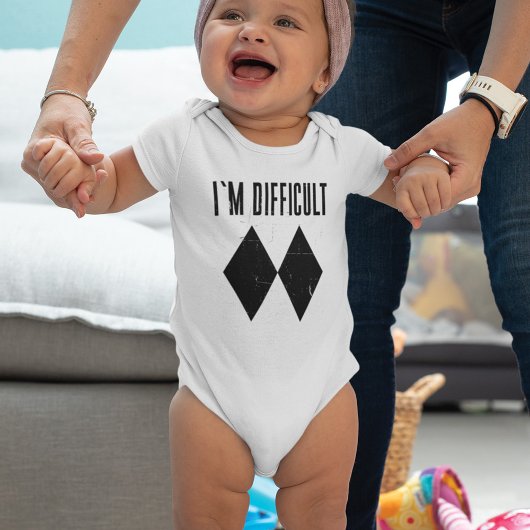 Ich bin schwer Skifahren Baby Strampler