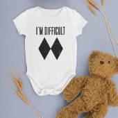 Ich bin schwer Skifahren Baby Strampler