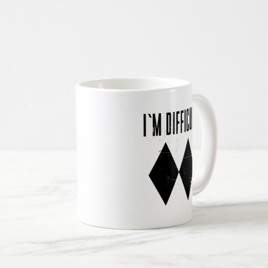 Ich bin schwer Skifahren doppelte schwarze Diamant Kaffeetasse (VorderseiteRechts)
