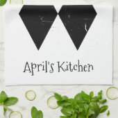 Ich bin schwer Skifahren Double Black Diamond Cust Geschirrtuch (Gefaltet)