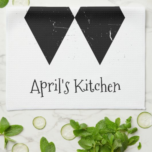 Ich bin schwer Skifahren Double Black Diamond Cust Geschirrtuch (Gefaltet)