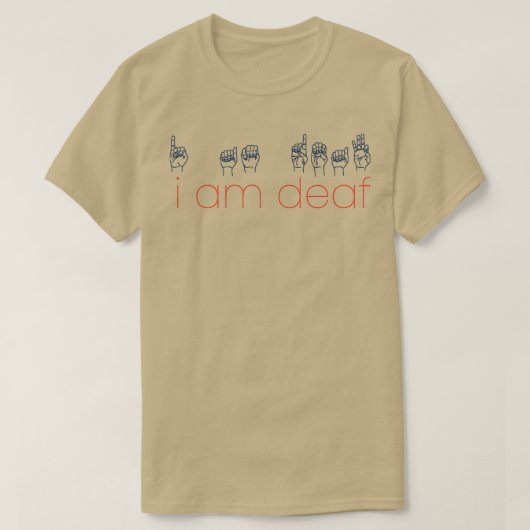 Ich bin schwer zu hören, beeinträchtigt T-Shirt (Design vorne)