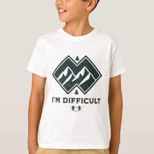 Ich bin schwierig doppelte schwarze Diamanten lust T-Shirt