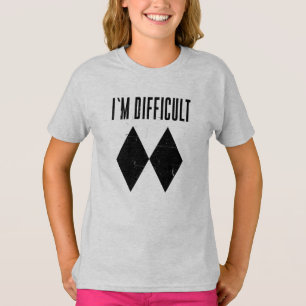 Ich bin schwieriges Skifahren Double Black Diamond T-Shirt