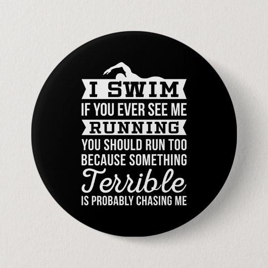 Ich bin schwimmend button (Vorderseite)