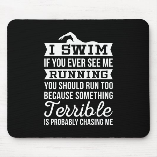 Ich bin schwimmend mousepad (Vorne)