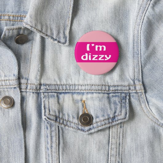Ich bin schwindelig Abzeichen Schwindel Menieres S Button (Beispiel)